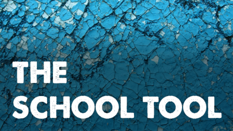 An pattern image with text "The School Tool"