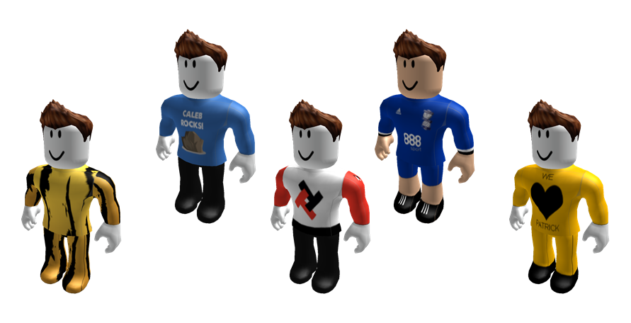 Clothing examples for Roblox